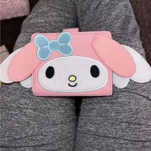 Pink My Melody Wallet with Blue Bow